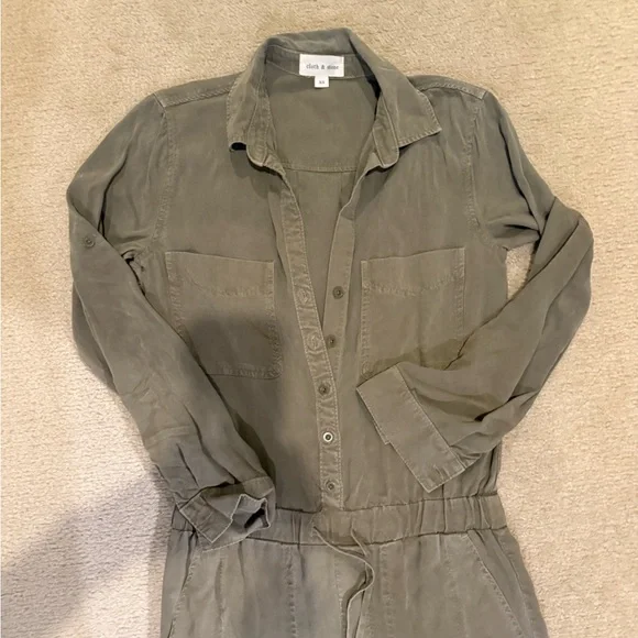 Cloth & Stone Olive Green Women's Jumpsuit - Picture 4 of 5